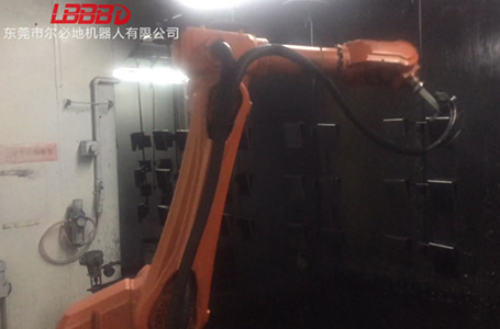 爾必地機器人跟蹤噴涂作業(yè)現(xiàn)場案例